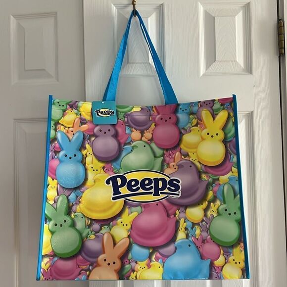 Peeps Multicolor Large Shopping Tote Bag - Picture 13 of 13